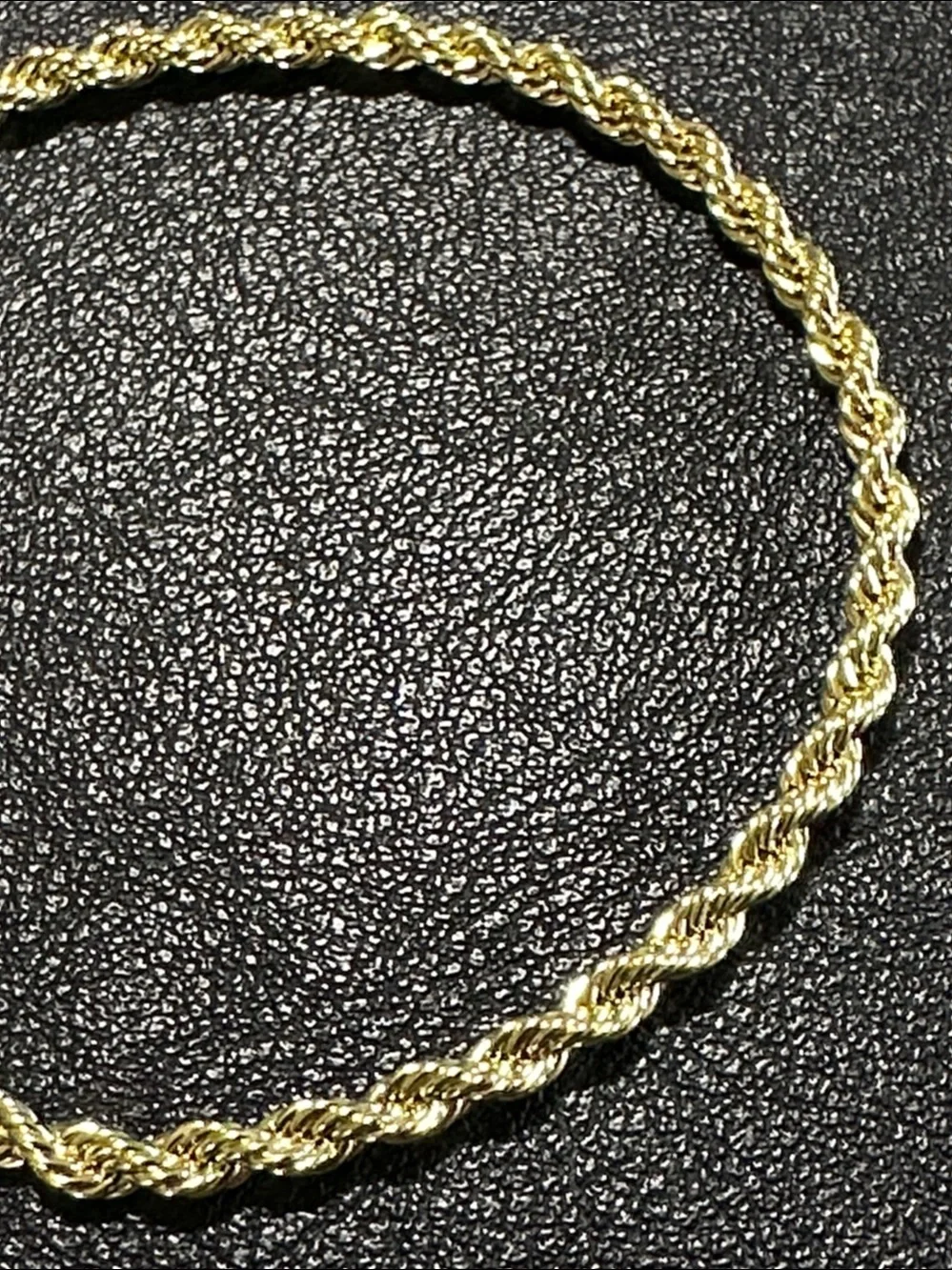 Gold Plate Twisted Rope Bracelet